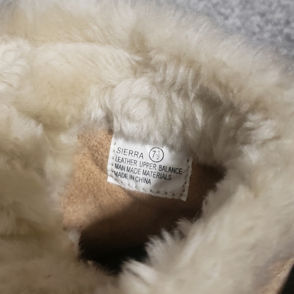 Report Sierra Leather Faur Boots Womens Size 7.5 Shearling Tan Platform - Picture 7 of 16